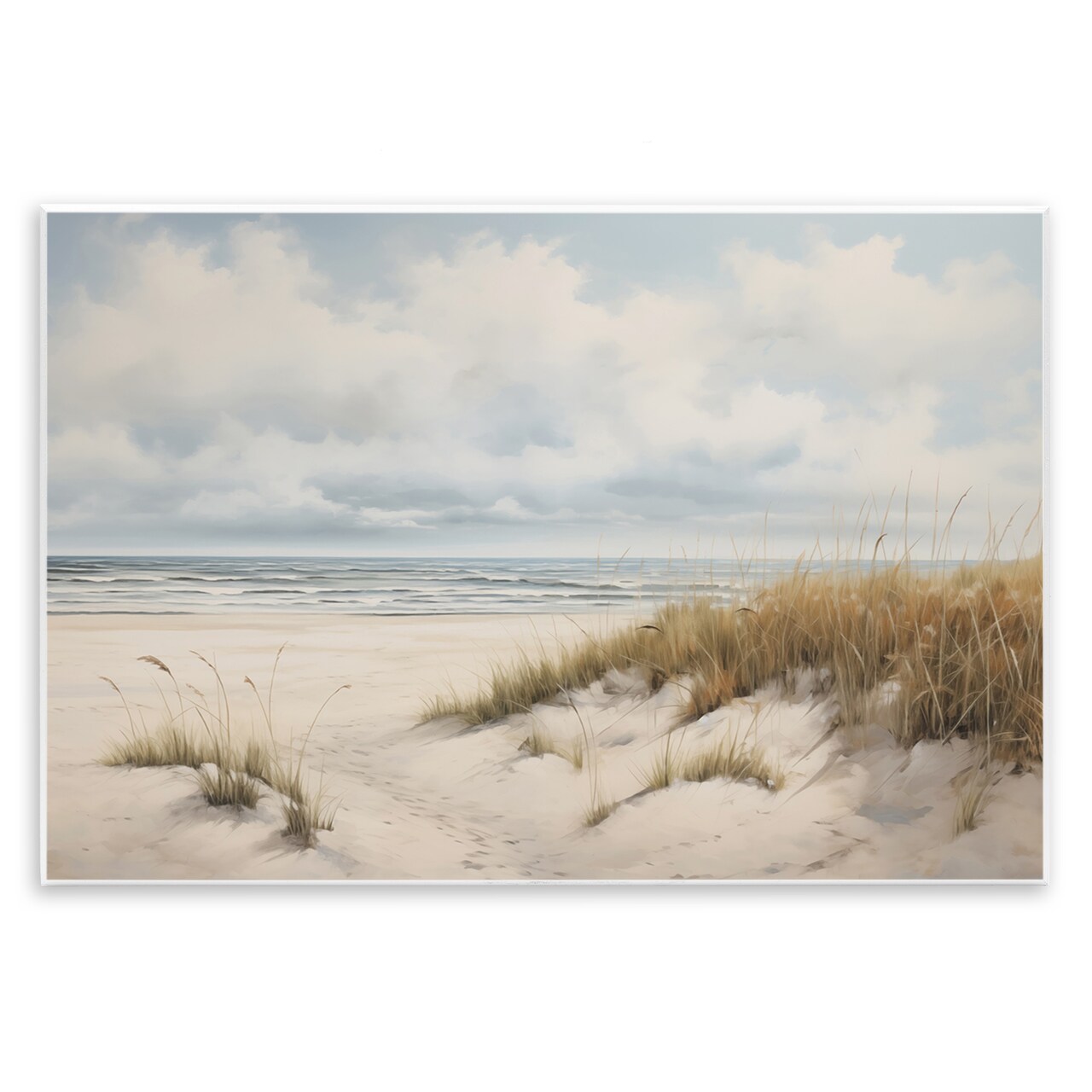 Stupell Industries Seascape with Soft Grasses Wall Plaque Art Design by Arlington Prints